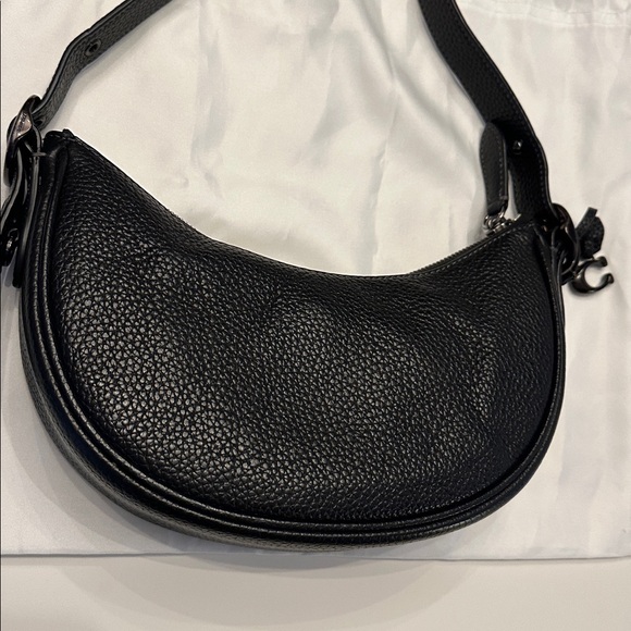 Coach Luna Shoulder Bag in Black & Pewter - Picture 6 of 16